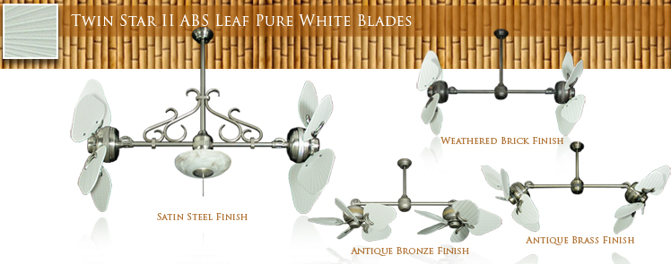 Twin Star II ABS Leaf Pure White Blades
