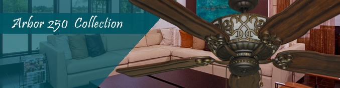 Arbor 250 Decorative Contemporary Ceiling Fan Blades for Gulf Coast Ceiling Fans