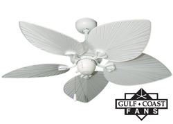 Bombay Tropical Ceiling Fan - Pure White