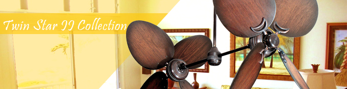 Dual Motor Contemporary Ceiling Fan