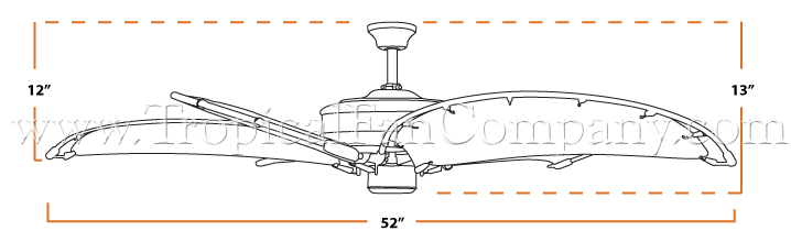 Nautical Ceiling Fan Dimensions