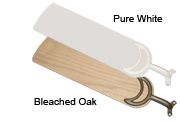 56 inch sweep blades in bleacked oak or pure white