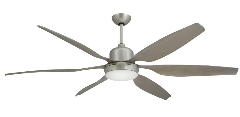66 Inch Titan Large Ceiling Fan By Troposair Titan 66 Brushed Nickel Ceiling Fan With Light