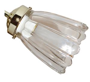 Clear Scalloped 018 Ceiling Fan Light - The Tropical Fan Company