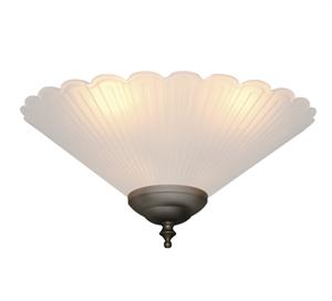 Frosted Scallop 178 Ceiling Fan Light -  The Tropical Fan Company
