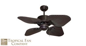 Small 35 inch Outdoor Tropical Ceiling Fan