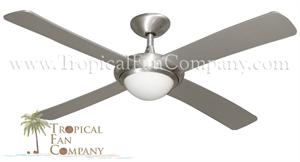 Luna Modern Ceiling Fan Brushed Aluminum w/ 52