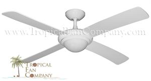  Luna Modern Ceiling Fan Pure White w/ 52