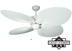 Bombay Tropical Outdoor Ceiling Fan - Pure White Blades