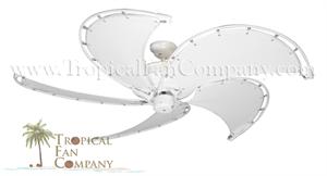 Gulf Coast - Raindance Pure White Nautical Ceiling Fan w/ 52