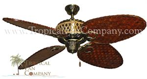 Gulf Coast - Palm Bay Tropical Ceiling Fan w/ 56