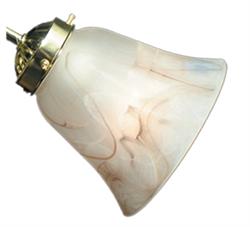 Brown Flared Scavo 041 Ceiling Fan Light - The Tropical Fan Company