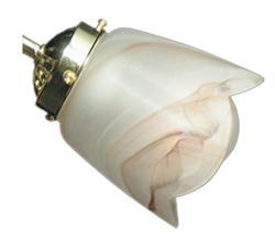 Short Brown Scavo 043 Ceiling Fan Light - The Tropical Fan Company