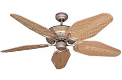 Atlantis Outdoor Tropical Antique Bronze Ceiling Fan w/ 52