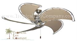 Raindance Brushed Steel Nautical Ceiling Fan w/ 52