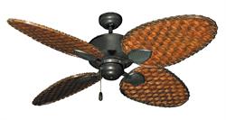 Palm Breeze II Tropical Ceiling Fan w/ 56