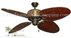 Gulf Coast - Palm Bay Tropical Ceiling Fan w/ 56