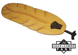 Arbor Wood Tropical Banana Leaf Ceiling Fan Blades - Colonial Maple 58 inch