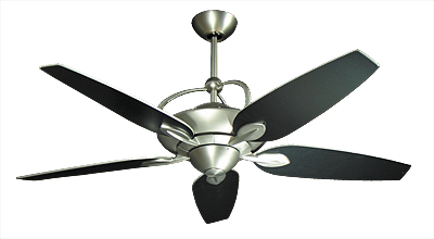 Proton Modern Ceiling Fan with Black 52 inch Blades